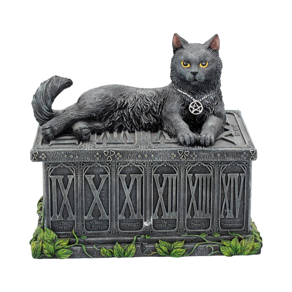 Fortune’s Watcher Cat Familiar Tarot Box Boxes & Storage