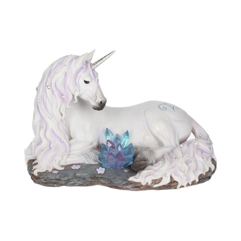 Jewelled Tranquillity Figurine White Unicorn and Crystal Ornament Figurines Medium (15-29cm)