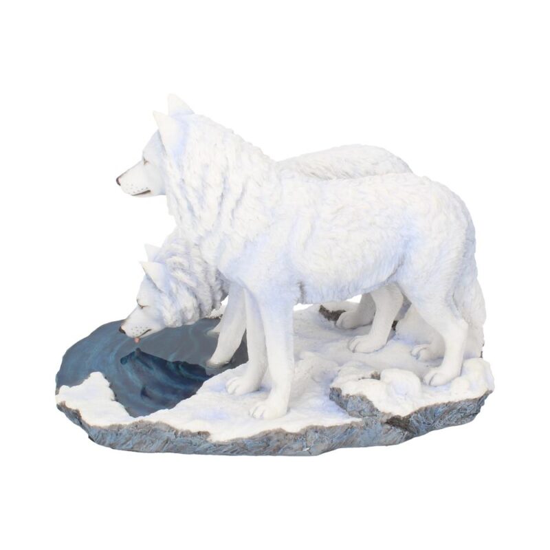Warriors of Winter Wolf Figurine by Lisa Parker Snowy Wolf Ornament Figurines Large (30-50cm) 5