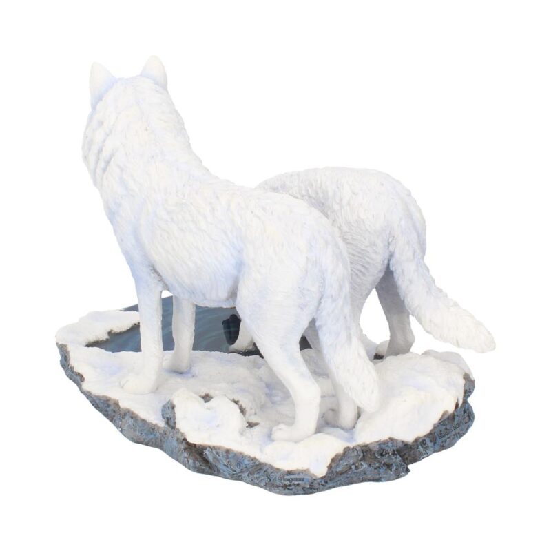 Warriors of Winter Wolf Figurine by Lisa Parker Snowy Wolf Ornament Figurines Large (30-50cm) 7