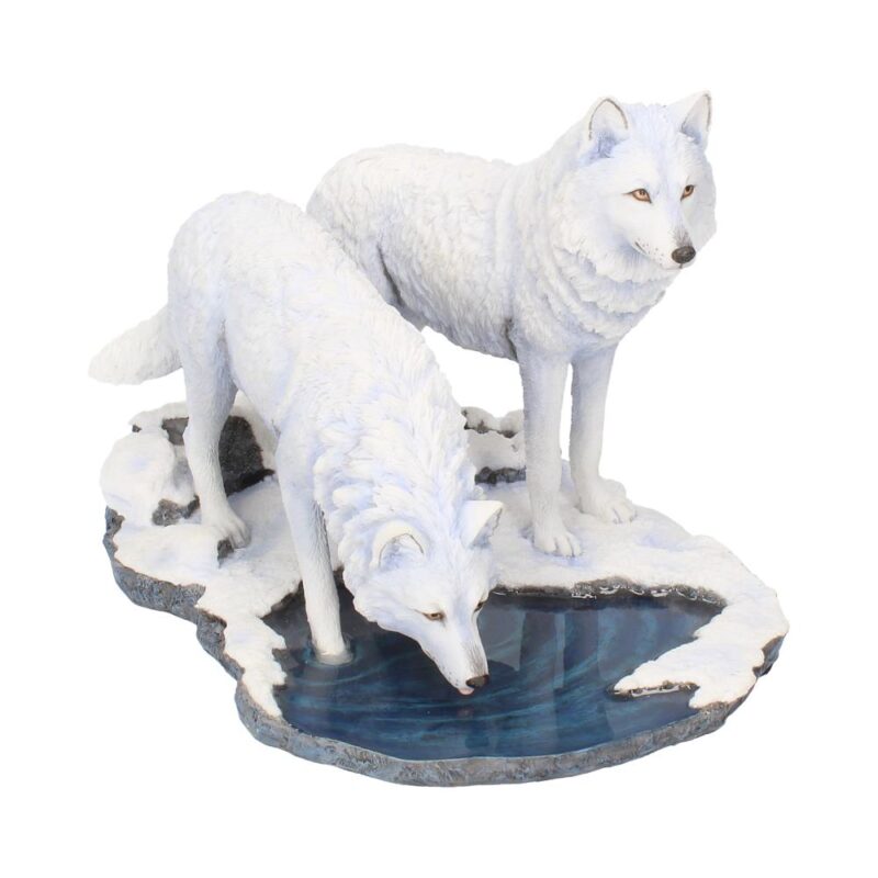Warriors of Winter Wolf Figurine by Lisa Parker – Snowy Wolf Ornament Figurines Large (30-50cm)