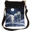 Small Warriors Of Winter Wolf Shoulder Bag by Lisa Parker Bags 2