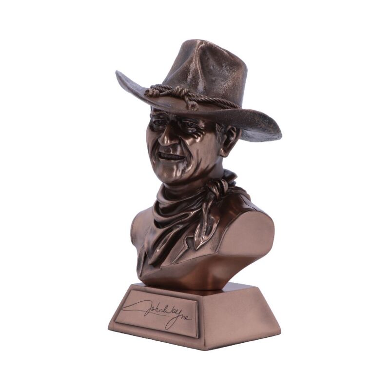 Bronze John Wayne Bust Small 18cm Captain Jake Cutter Comancheros Figurine Figurines Medium (15-29cm) 3