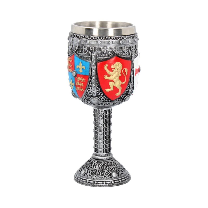 English Three Lions Shield St George Henry IV Wine Goblet Goblets & Chalices 3