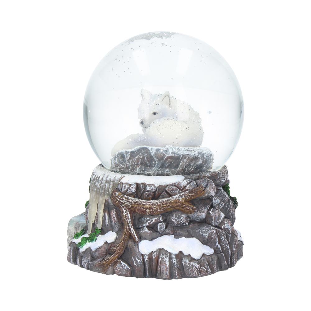 Lisa Parker Guardian of the North Wolf Snowglobe Homeware 2