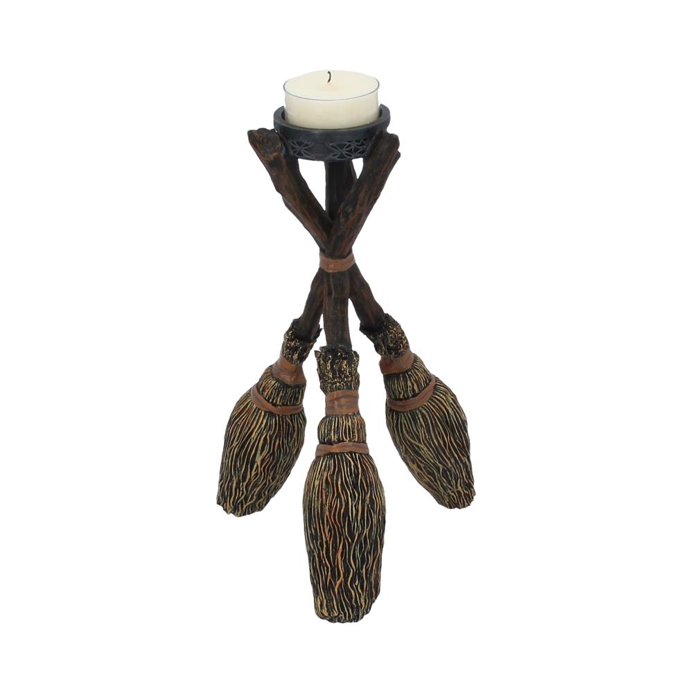 Triple Broomstick Witchcraft Tealight Holder Candles & Holders 2