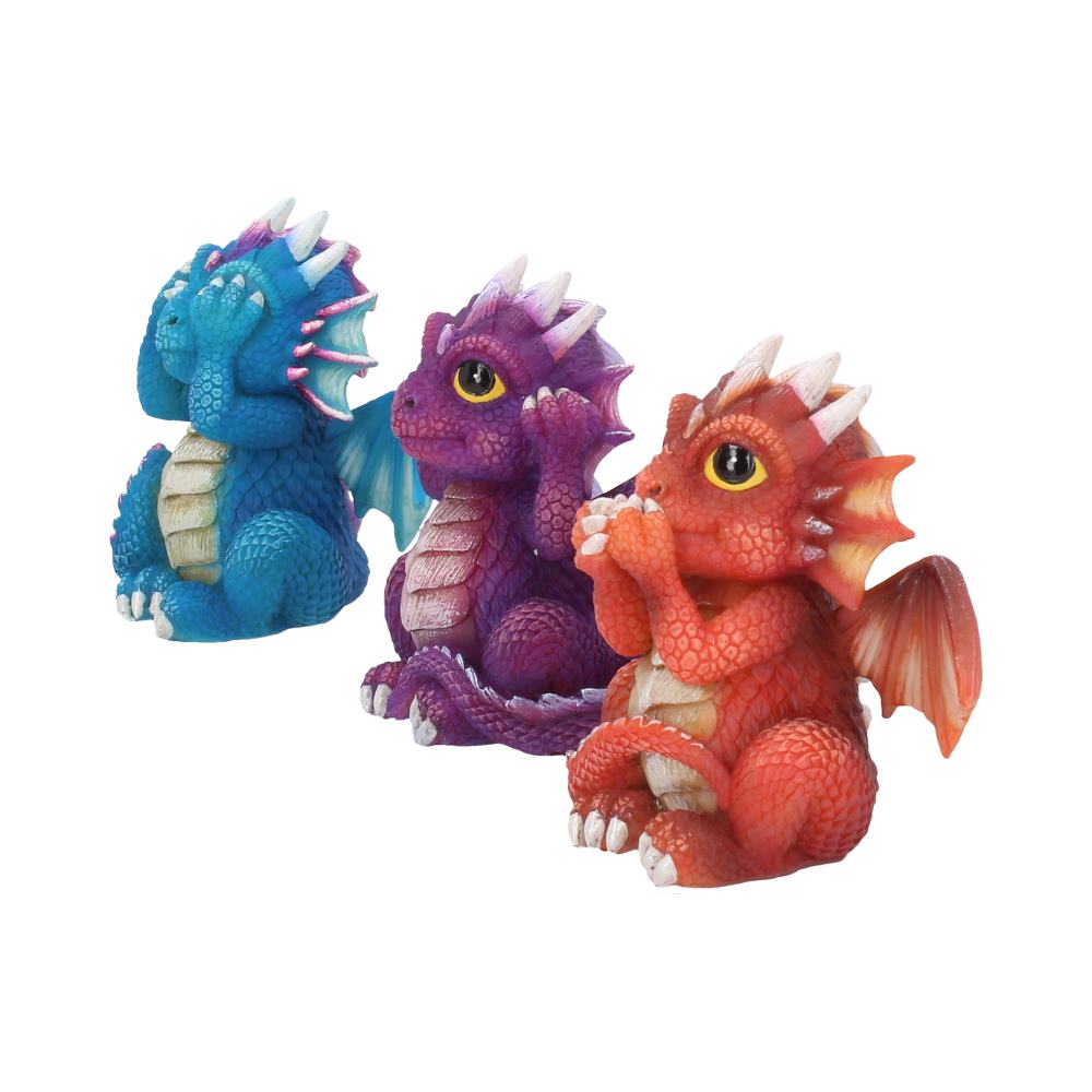 Nemesis Now Three Wise Dragonlings Figurines Dragon Ornaments Figurines Small (Under 15cm) 2
