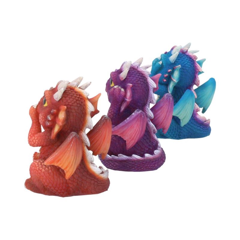 Three Wise Dragonlings Figurines Dragon Ornaments Figurines Small (Under 15cm) 5