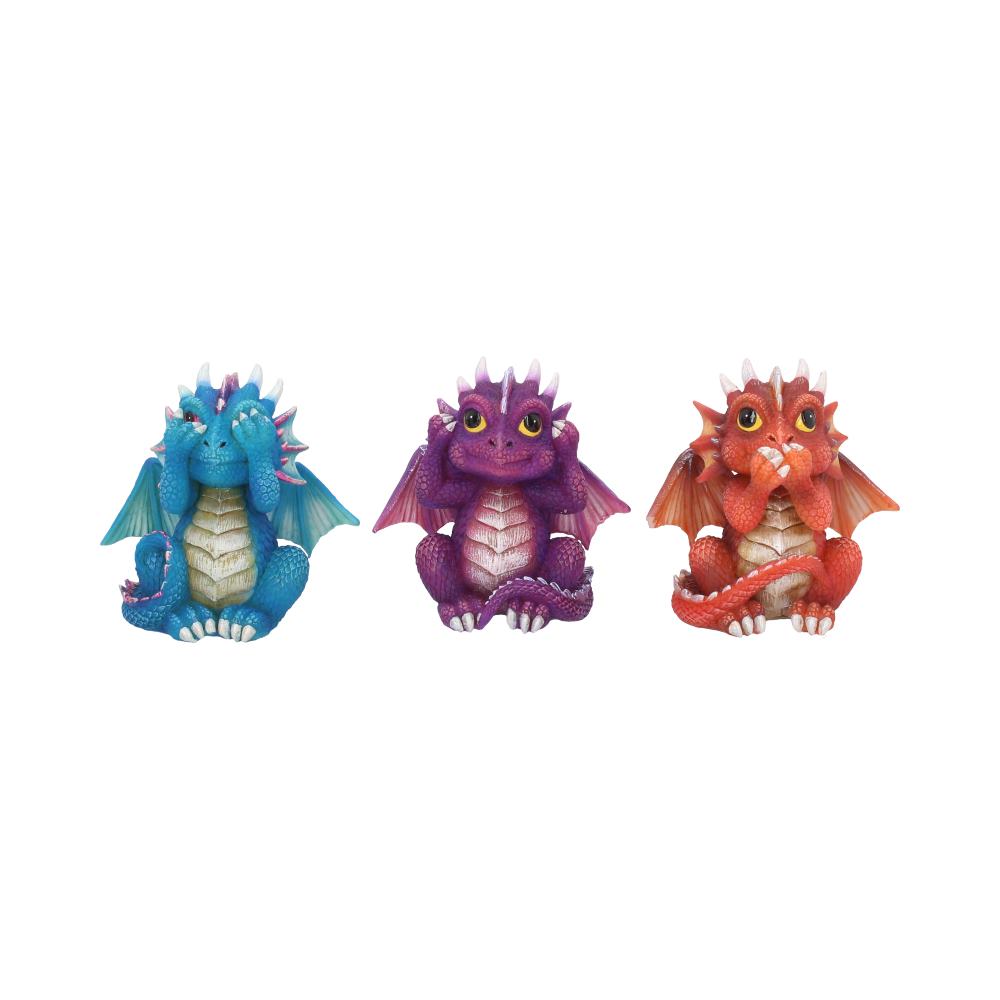 Nemesis Now Three Wise Dragonlings Figurines Dragon Ornaments Figurines Small (Under 15cm)