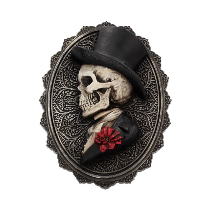 Beautiful Male Skeleton Plaque Day of the Dead Valentine Wall Hanging Home Décor