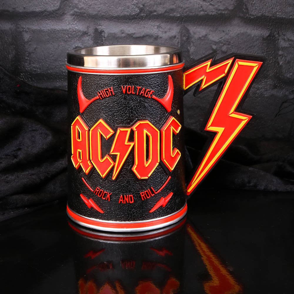 AC/DC High Voltage Rock and Roll Tankard Lighting Horns Mug Homeware 2