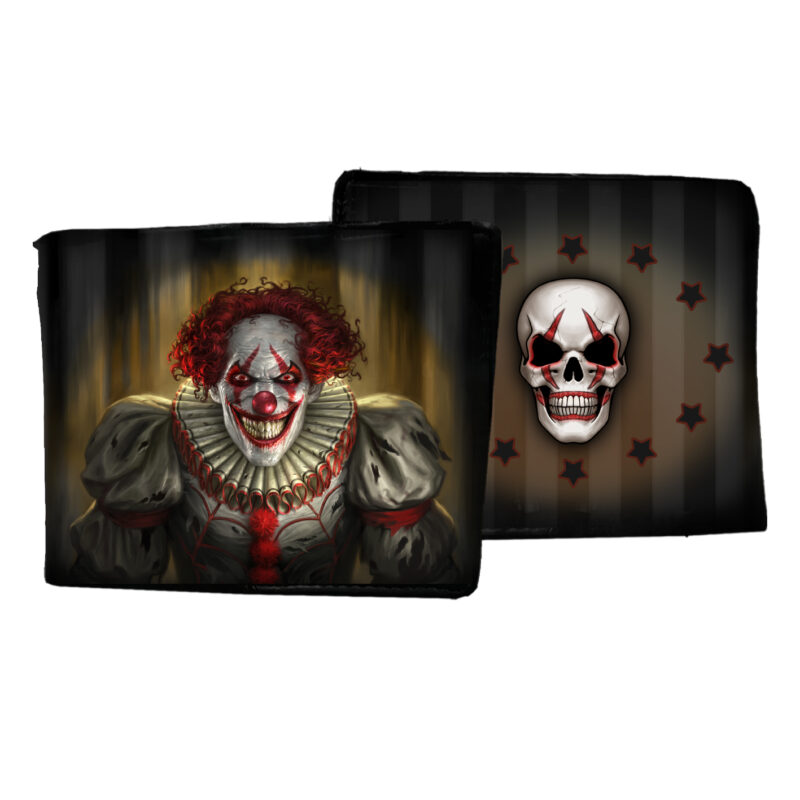 James Ryman Evil Clown Wallet Gothic Horror Scary Purse Gifts & Games
