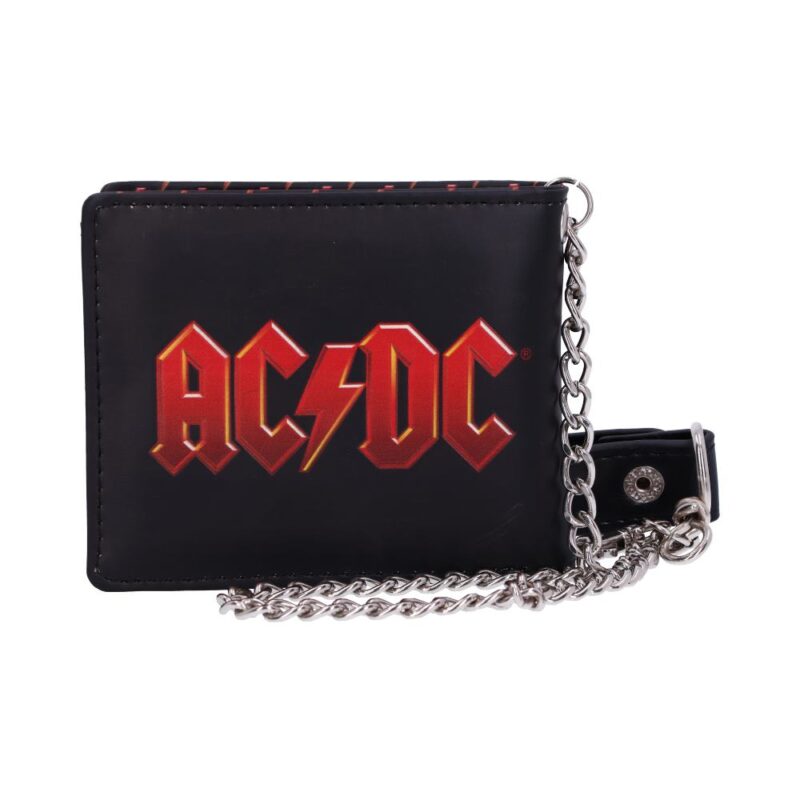 AC/DC Logo Leather Lightning Chained Wallet Purse Gifts & Games 5
