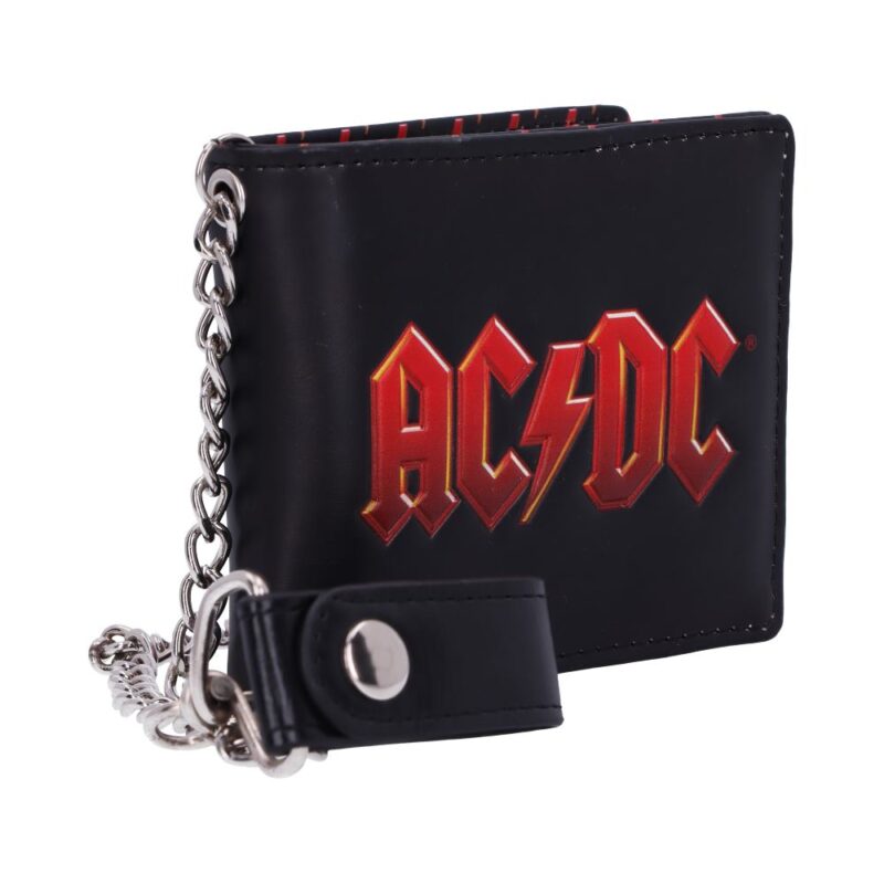 AC/DC Logo Leather Lightning Chained Wallet Purse Gifts & Games 7