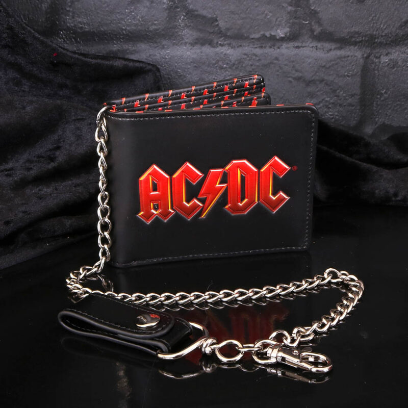 AC/DC Logo Leather Lightning Chained Wallet Purse Gifts & Games 9