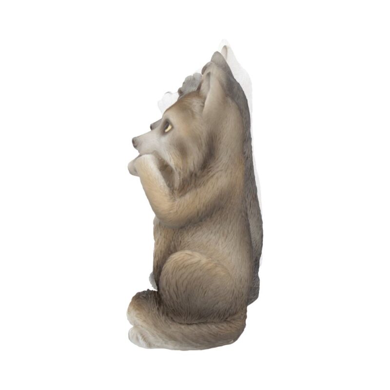 Three Wise Wolves Figurines 10cm Figurines Small (Under 15cm) 3