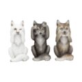 Three Wise Wolves Figurines 10cm Figurines Small (Under 15cm) 2