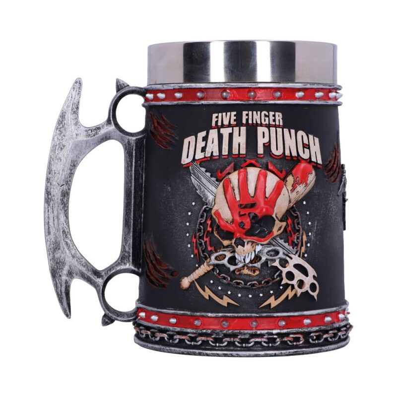 Five Finger Death Punch Tankard Knuckle Duster Skull Mug Homeware 7