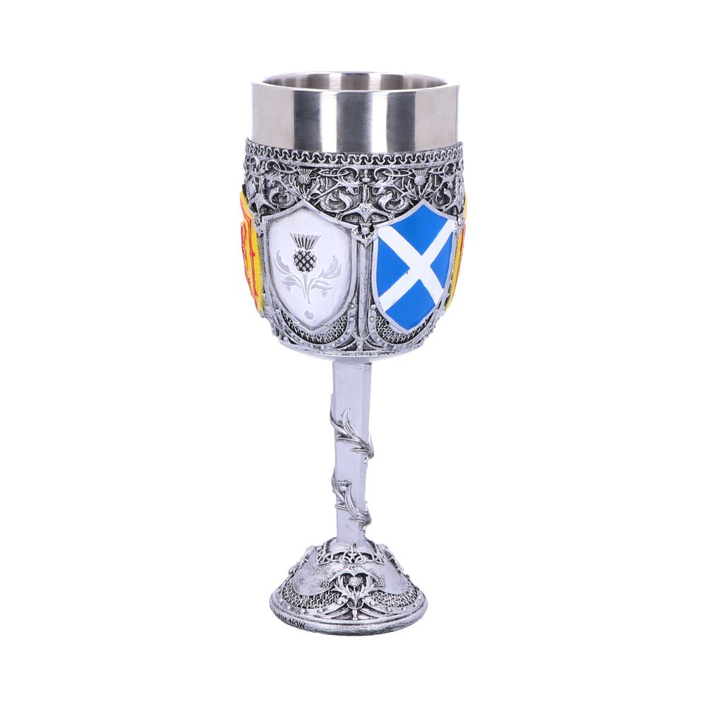 Goblet of the Brave Scottish Shield Glass Goblets & Chalices