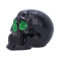 Geode Skull Black Green Gothic Glitter Skull Figurine Figurines Medium (15-29cm) 4