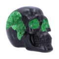 Geode Skull Black Green Gothic Glitter Skull Figurine Figurines Medium (15-29cm) 2