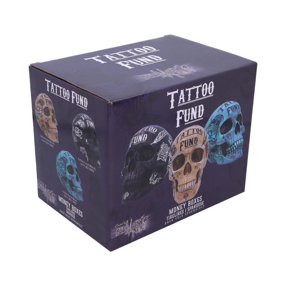 Nemesis Now Tattoo Fund Skull Money Box Natural Bone Coloured Homeware 7 Nemesis Now Tattoo Fund Skull Money Box Natural Bone Coloured Homeware 7