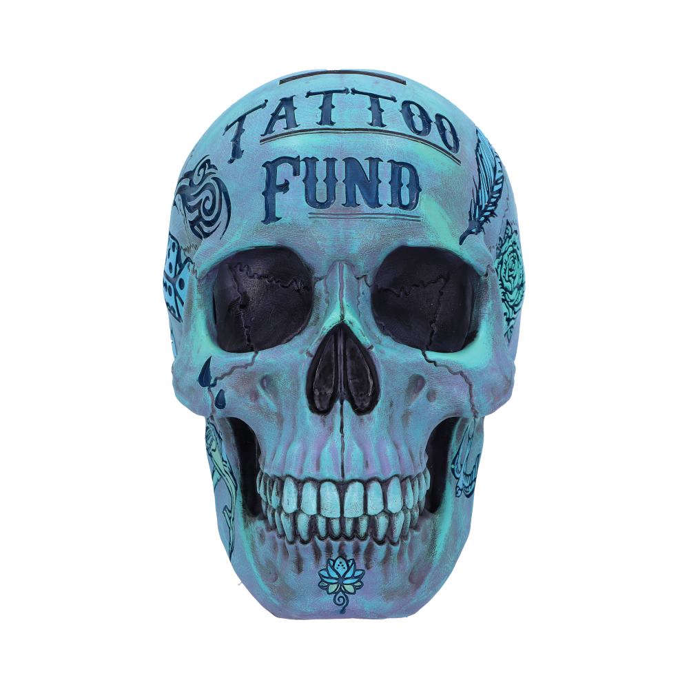 Nemesis Now Tattoo Fund Skull Money Box Aqua Blue Homeware 15 Nemesis Now Tattoo Fund Skull Money Box Aqua Blue Homeware 15