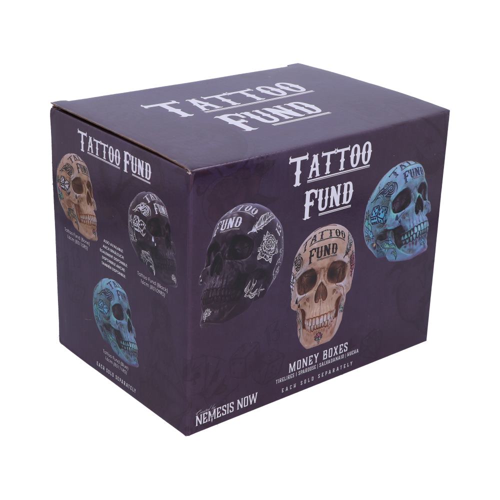 Nemesis Now Tattoo Fund Skull Money Box Aqua Blue Homeware 7 Nemesis Now Tattoo Fund Skull Money Box Aqua Blue Homeware 7