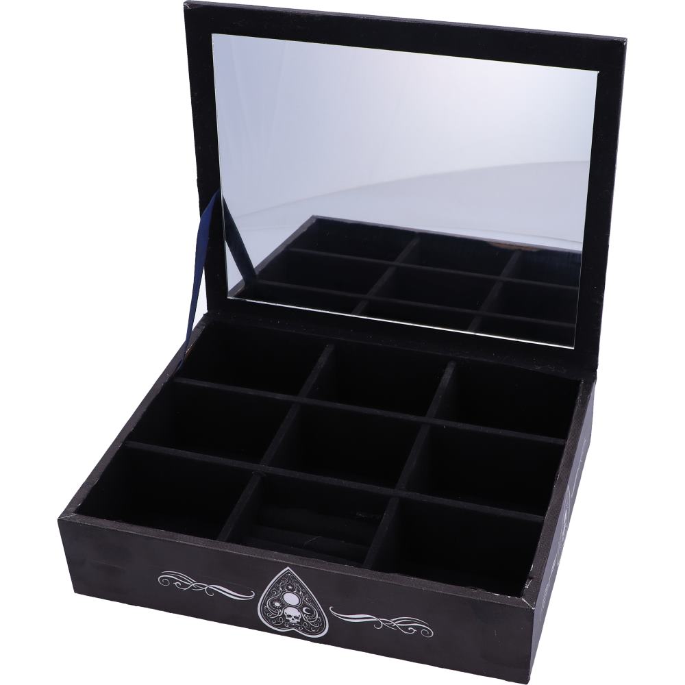 Nemesis Now Black and White Spirit Board and Planchette Jewellery Storage Box with Mirror 25cm Boxes & Storage 5 Nemesis Now Black and White Spirit Board and Planchette Jewellery Storage Box with Mirror 25cm Boxes & Storage 5
