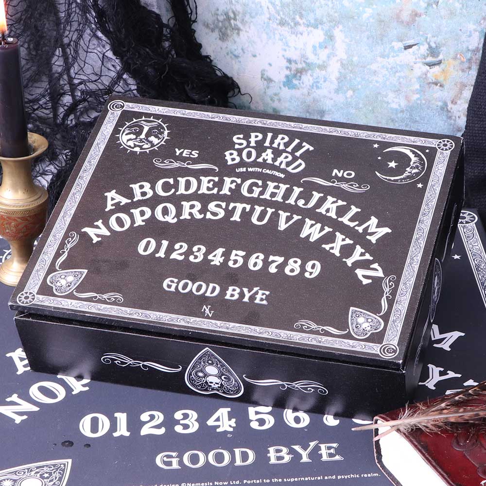 Nemesis Now Black and White Spirit Board and Planchette Jewellery Storage Box with Mirror 25cm Boxes & Storage 3 Nemesis Now Black and White Spirit Board and Planchette Jewellery Storage Box with Mirror 25cm Boxes & Storage 3