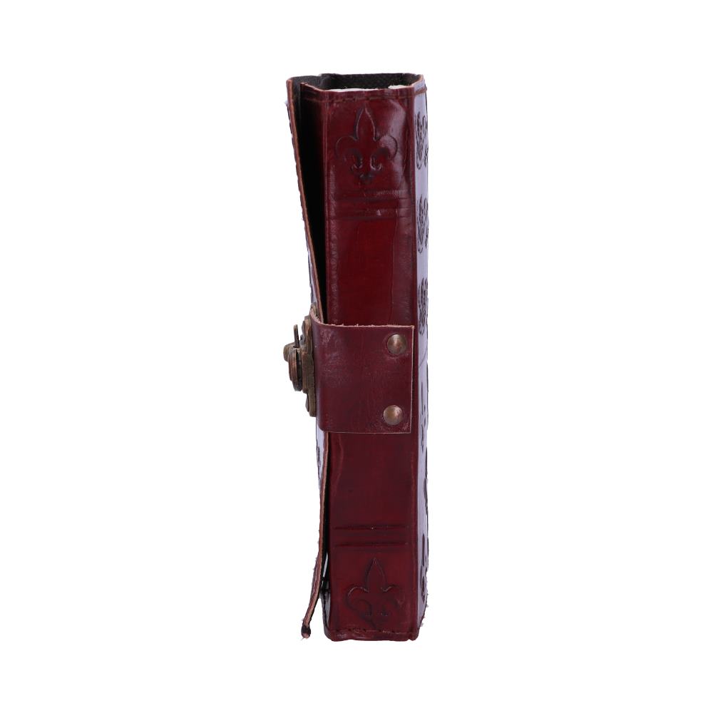Lockable Red Leather Medieval Embossed Journal Gifts & Games 2