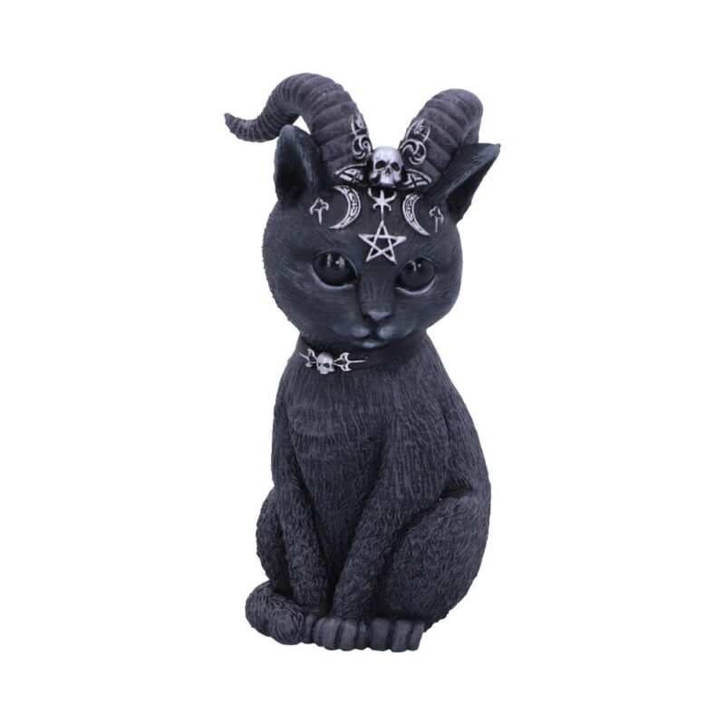 Pawzuph Horned Occult Cat Figurine Figurines Small (Under 15cm)