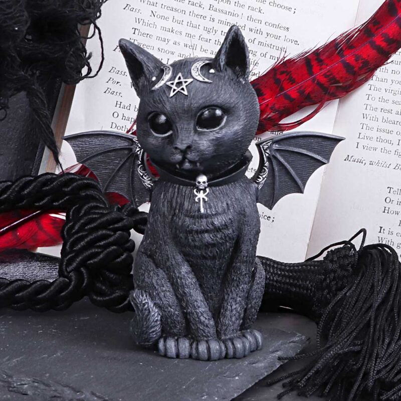 Malpuss Winged Occult Cat Figurine Figurines Small (Under 15cm) 9
