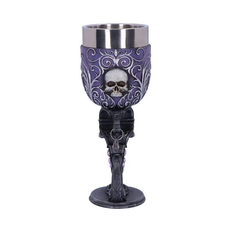 Deaths Desire Twin Skull Heart Set of Two Goblets Goblets & Chalices 3