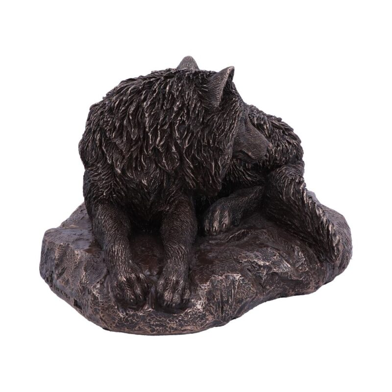 Officially Licensed Bronze Lisa Parker Guardian of the North Wolf Figurine Figurines Medium (15-29cm) 9