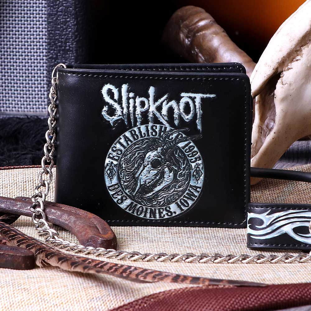 Officially Licensed Slipknot Flaming Goat Logo Wallet with Chain Gifts & Games 2