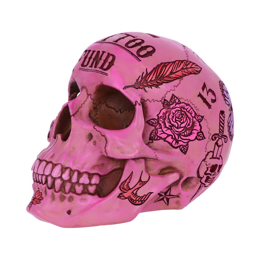 Tattoo Fund Skull Money Box (Pink) Homeware 2