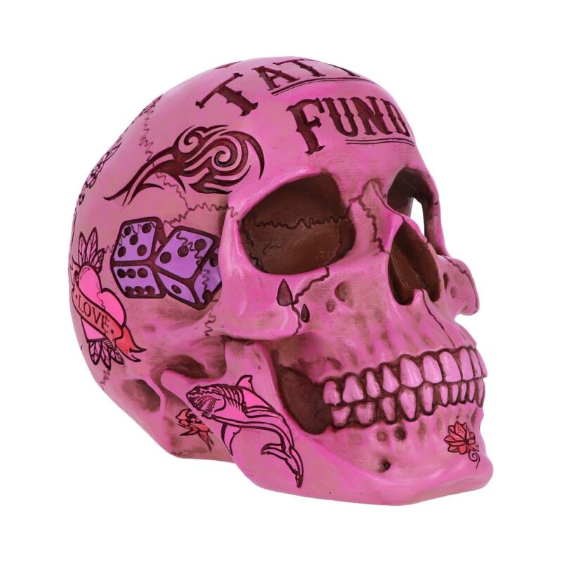 Tattoo Fund Skull Money Box (Pink) Homeware 9