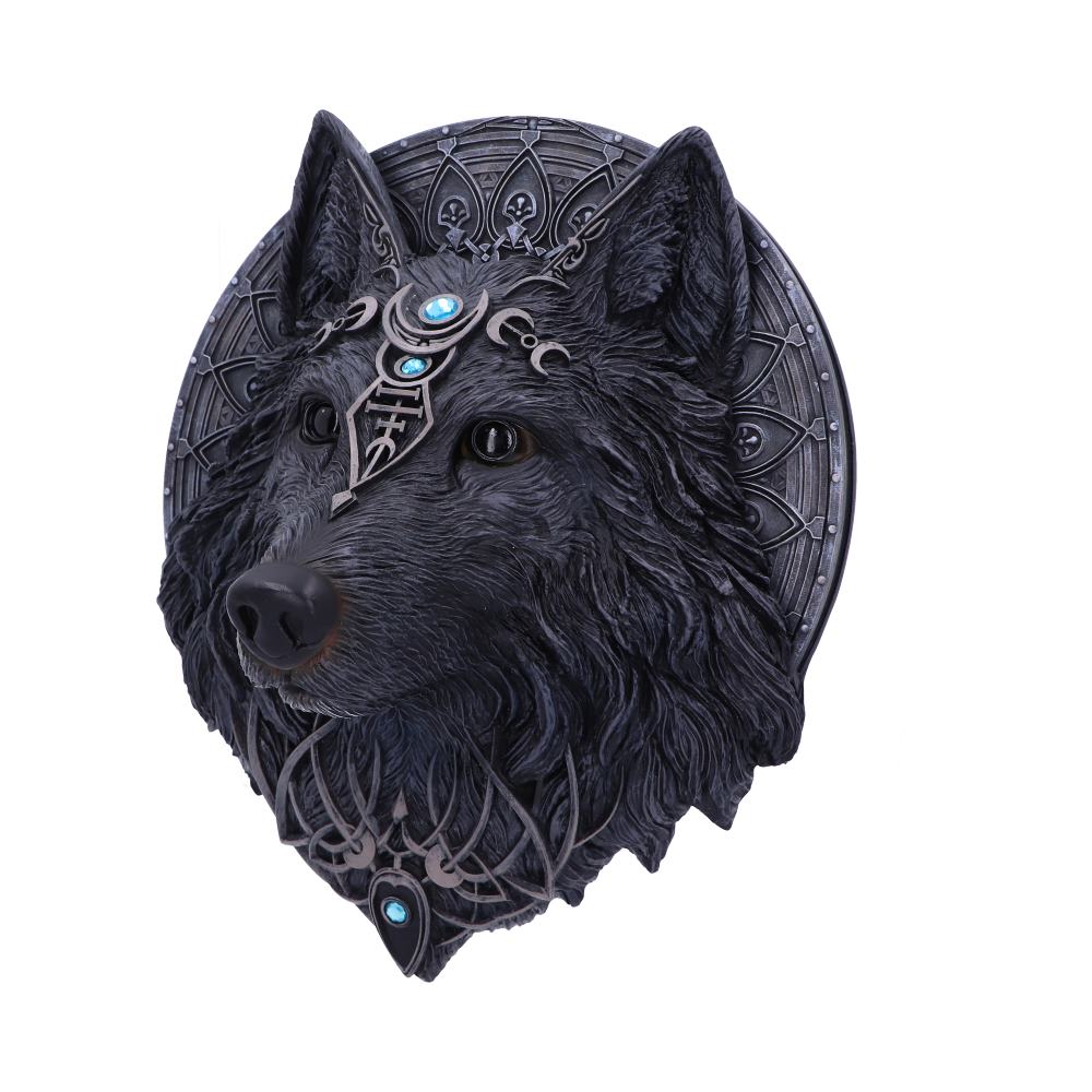 Dark Gothic Magical Wolf Moon Wall Hanging Plaque Home Décor 2