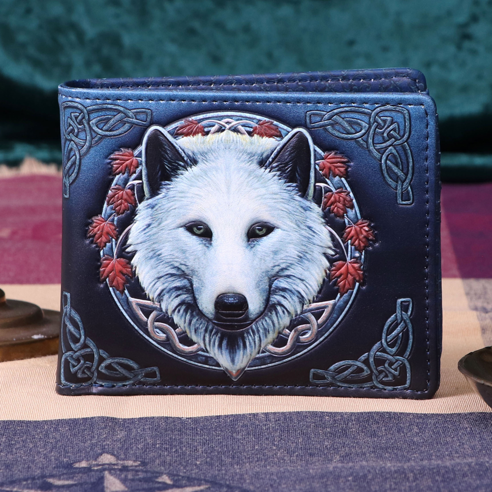 Lisa Parker Guardian of the Fall White Autumn Wolf Wallet Gifts & Games 2