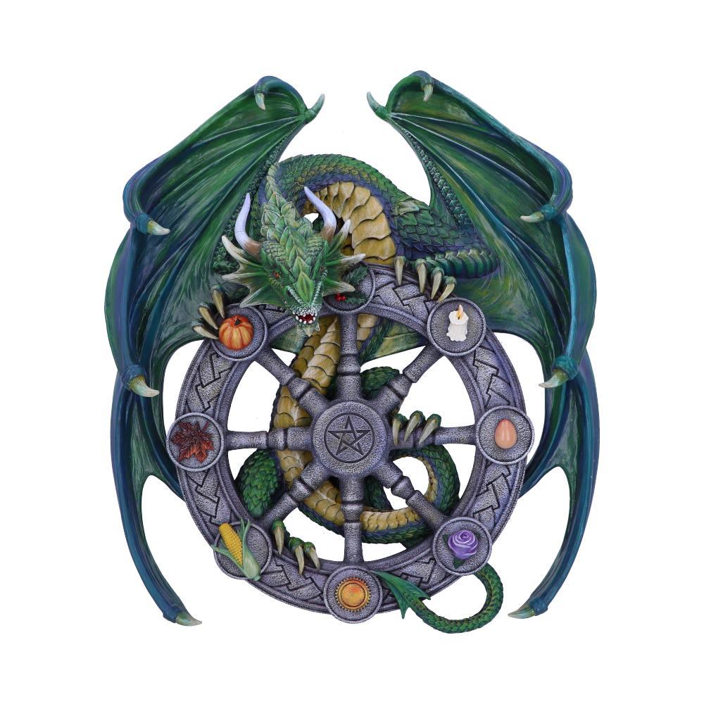 Anne Stokes Year of the Magical Dragon Pagan Wheel of the Year Wall Plaque Home Décor