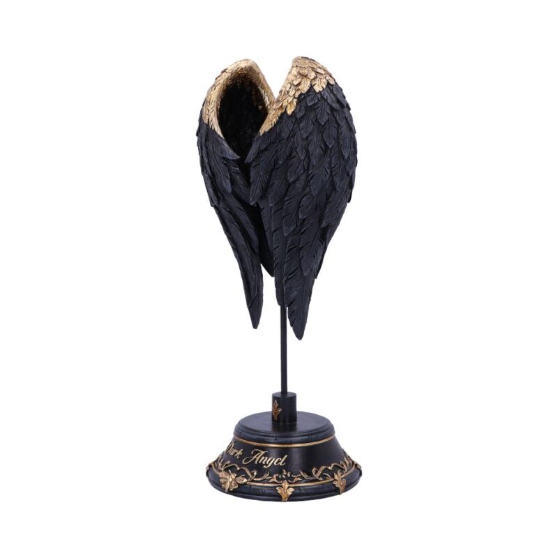 Dark Angel Gothic Fallen Fae Wing Sculpture Figurine Figurines Medium (15-29cm) 3