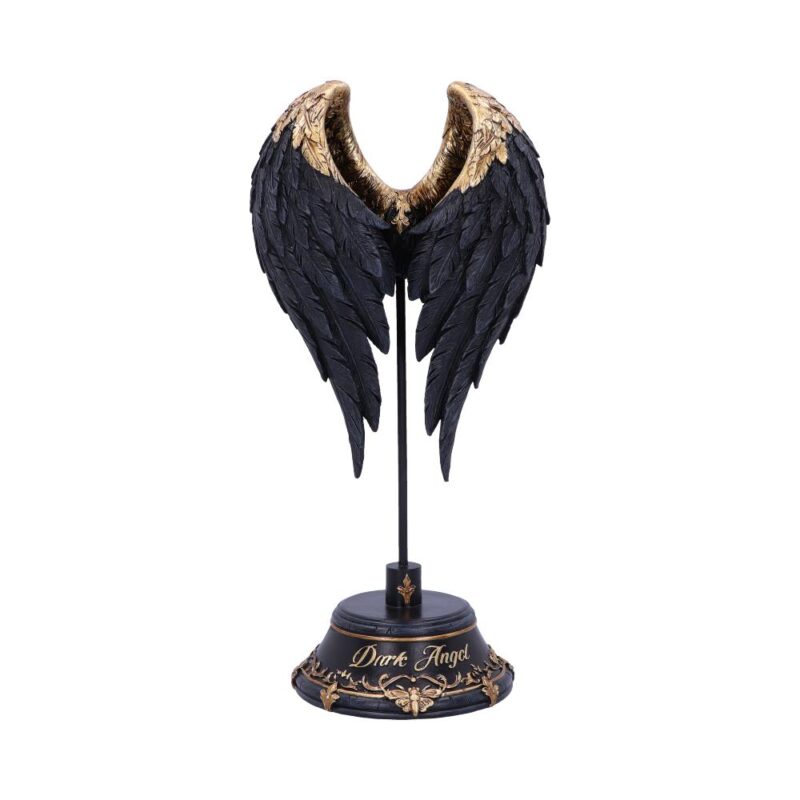 Dark Angel Gothic Fallen Fae Wing Sculpture Figurine Figurines Medium (15-29cm)