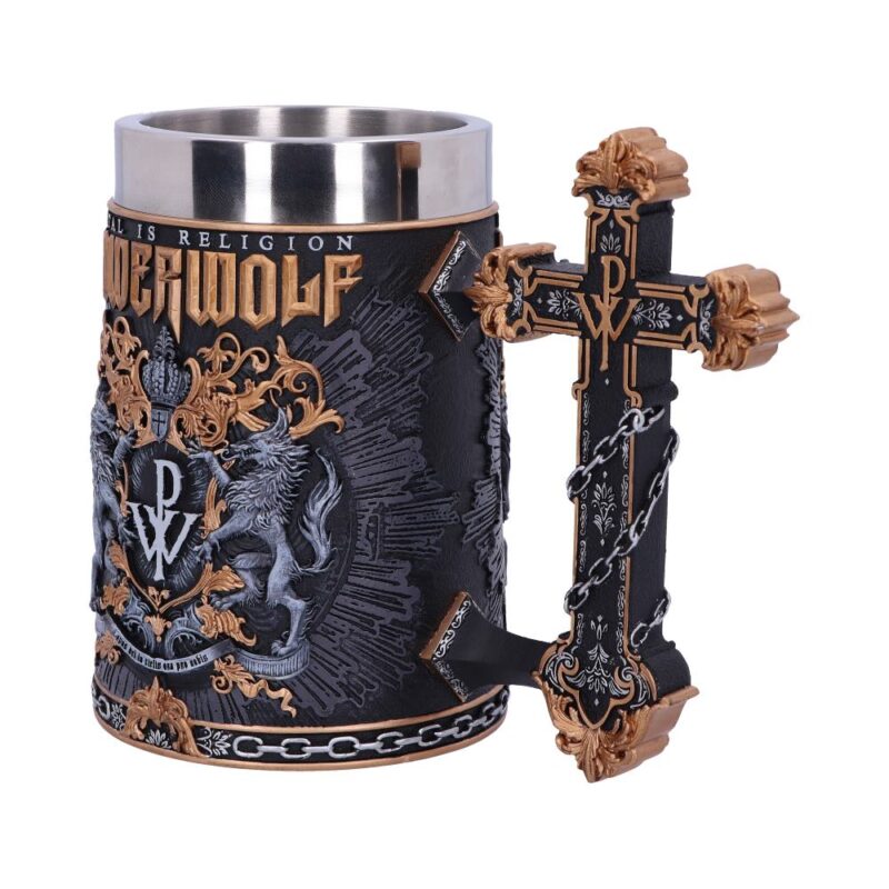 Officially Licensed Powerwolf Metal is Religion Rock Band Tankard Homeware 3