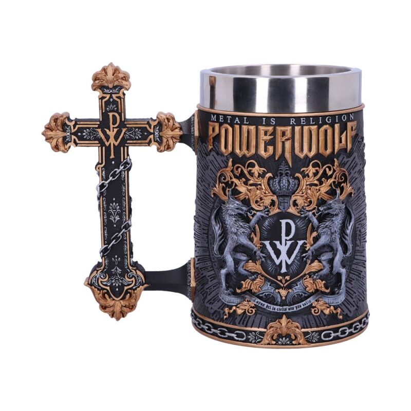 Officially Licensed Powerwolf Metal is Religion Rock Band Tankard Homeware 5