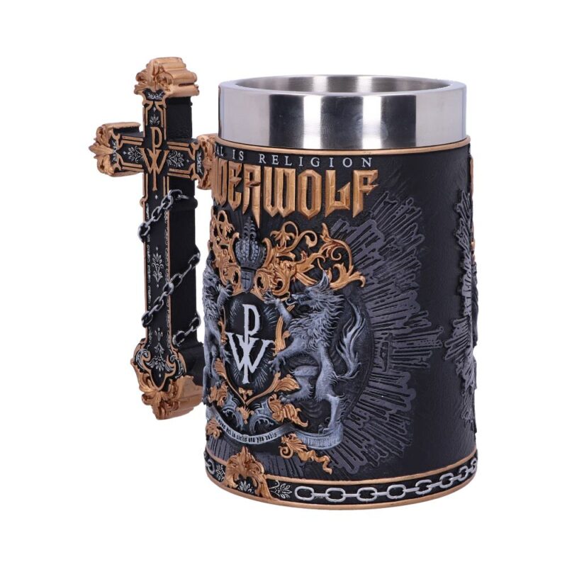 Officially Licensed Powerwolf Metal is Religion Rock Band Tankard Homeware 7