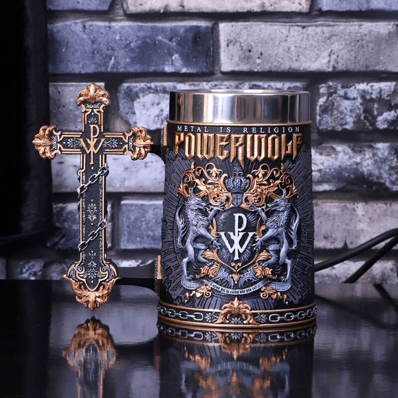 Officially Licensed Powerwolf Metal is Religion Rock Band Tankard Homeware 9