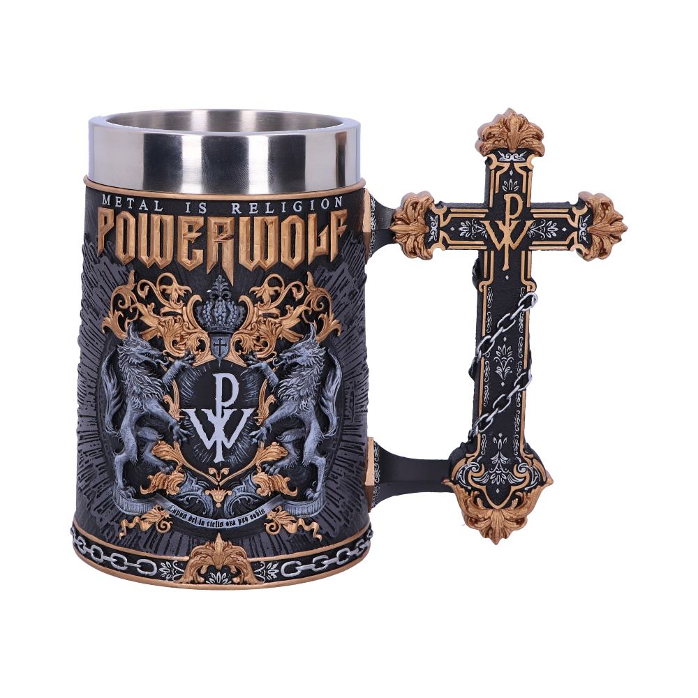 Officially Licensed Powerwolf Metal is Religion Rock Band Tankard Homeware
