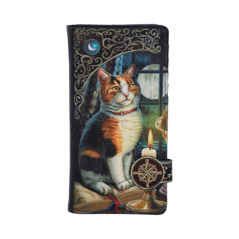 Lisa Parker Adventure Awaits Calico Cat Ship Embossed Purse Gifts & Games