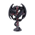 Anne Stokes Gothic Guardian Dragon Cross Candle Holder 26.5cm, Black Candles & Holders 10